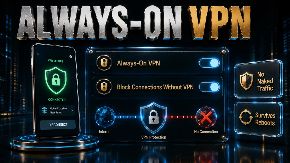 Always-on VPN and block connections without VPN: the leak proof combo