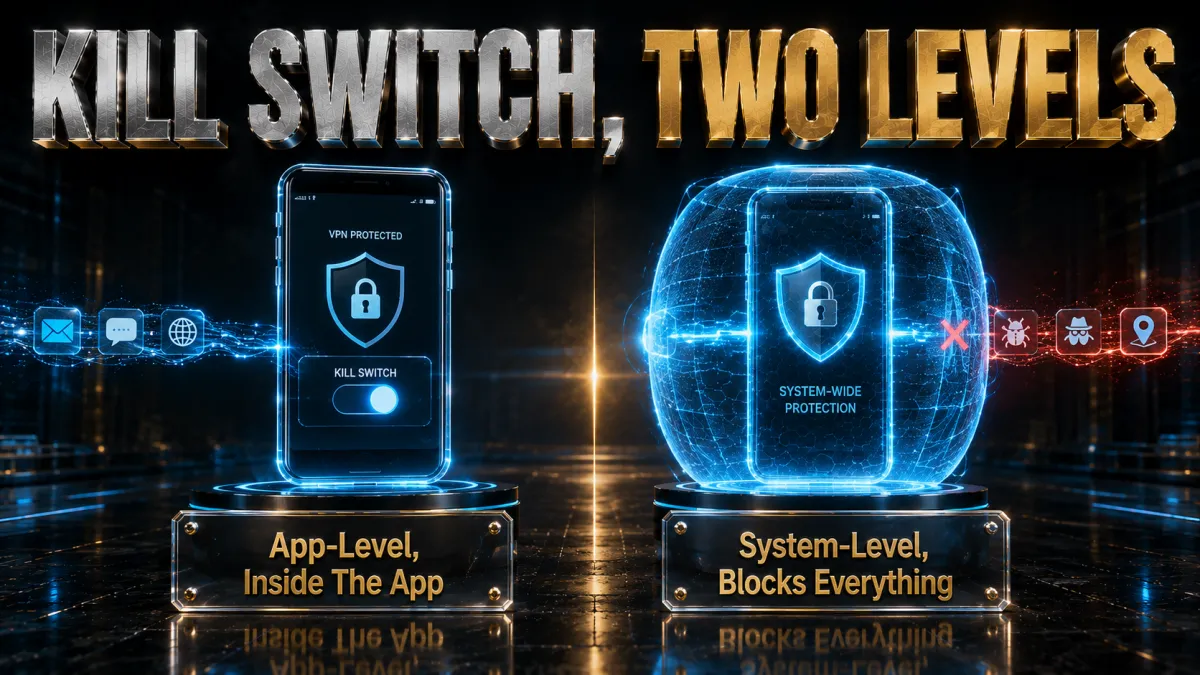 Android VPN kill switch explained: app level vs system level