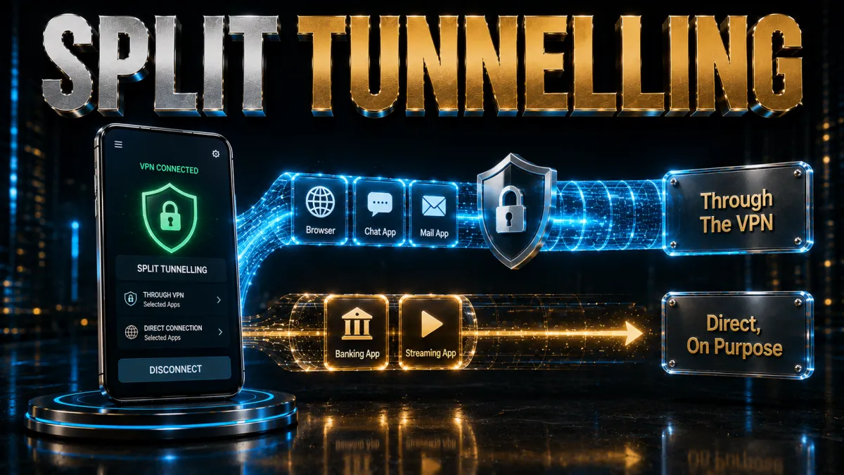 Android split tunnelling: right apps through the VPN, right apps direct