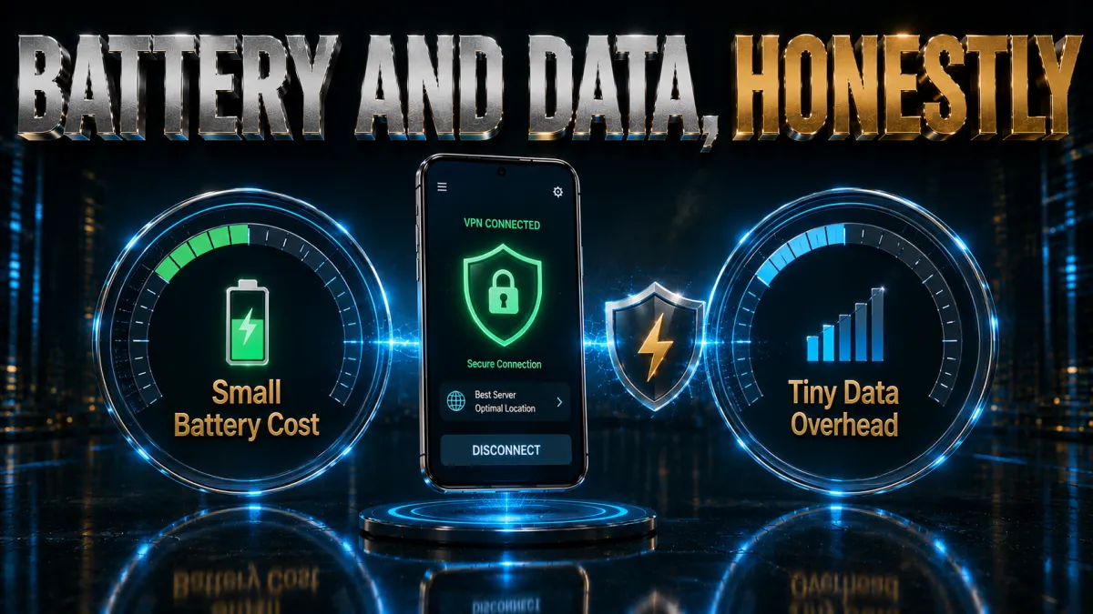 Does a VPN drain Android battery and data: the honest numbers