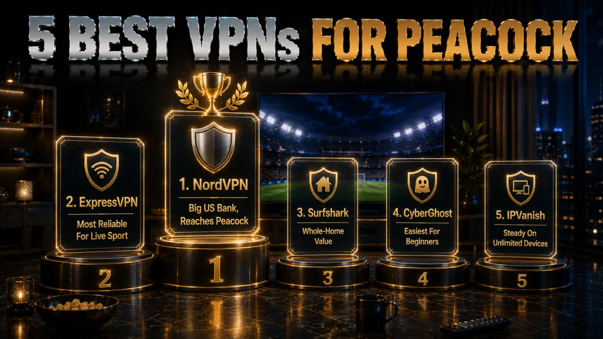 The 5 best VPNs for Peacock TV ranked