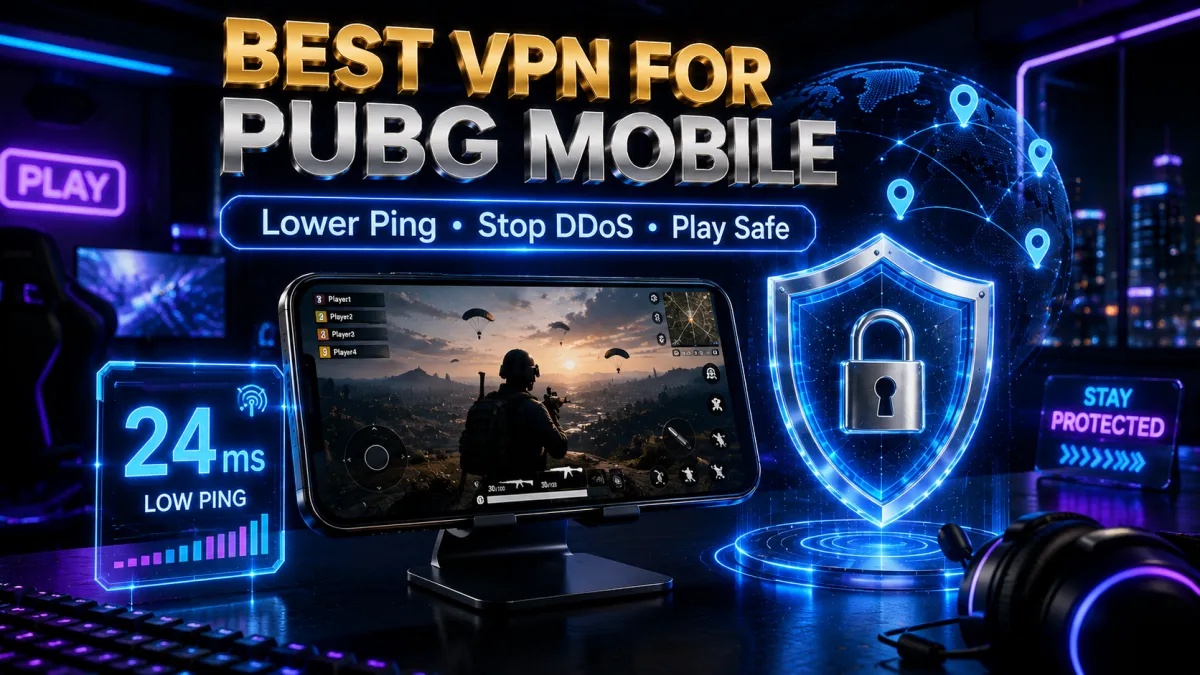 Best VPN for PUBG Mobile: lower ping, DDoS protection, safe play