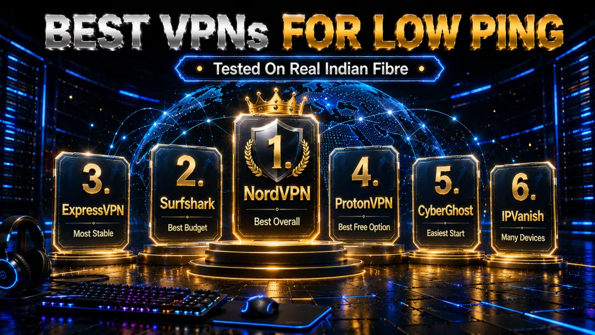The best VPNs for low ping gaming, tested on Indian fibre