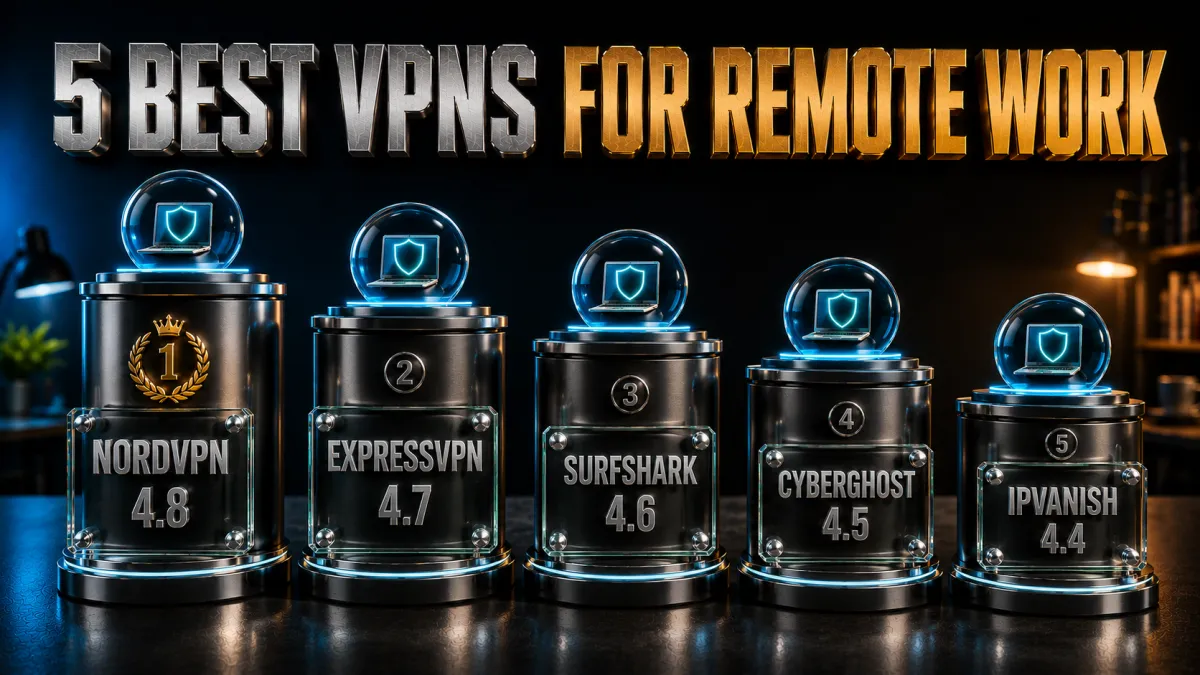 The five best VPNs for bloggers and remote workers in 2026, ranked