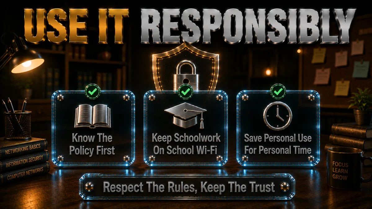 Privacy and responsible use on campus networks: respect the rules, keep the trust