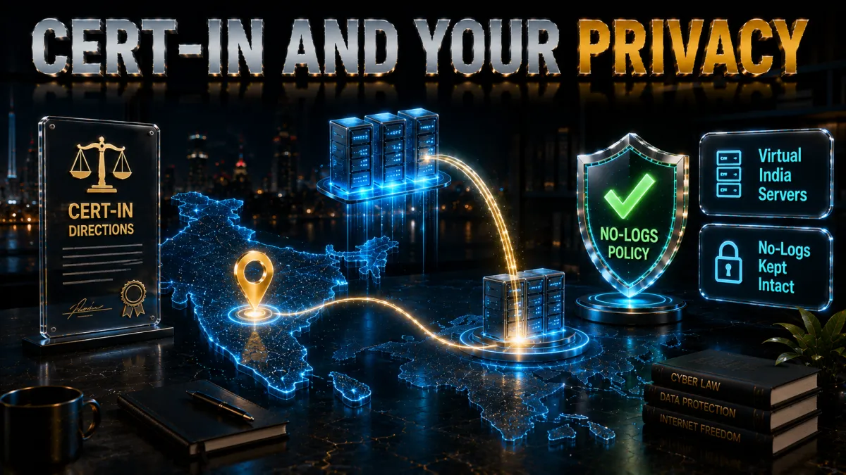 What the CERT-In directive means for your privacy: virtual India servers, no-logs intact