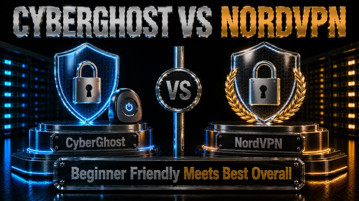 CyberGhost versus NordVPN head to head: beginner friendly meets best overall