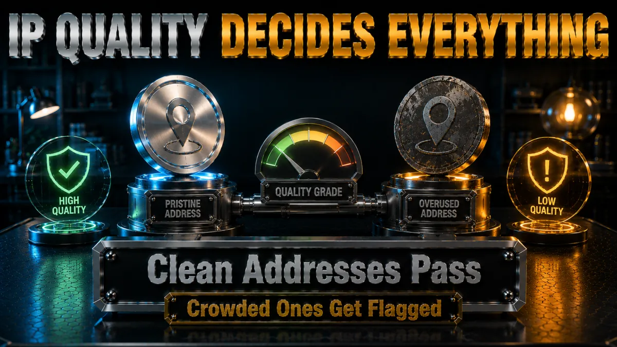 IP quality decides everything with AI services: clean addresses pass, flagged ones do not