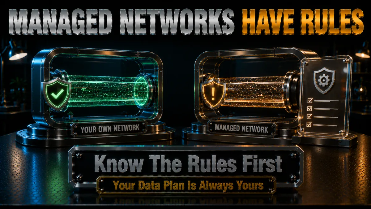 School and work networks: managed networks have rules worth knowing first