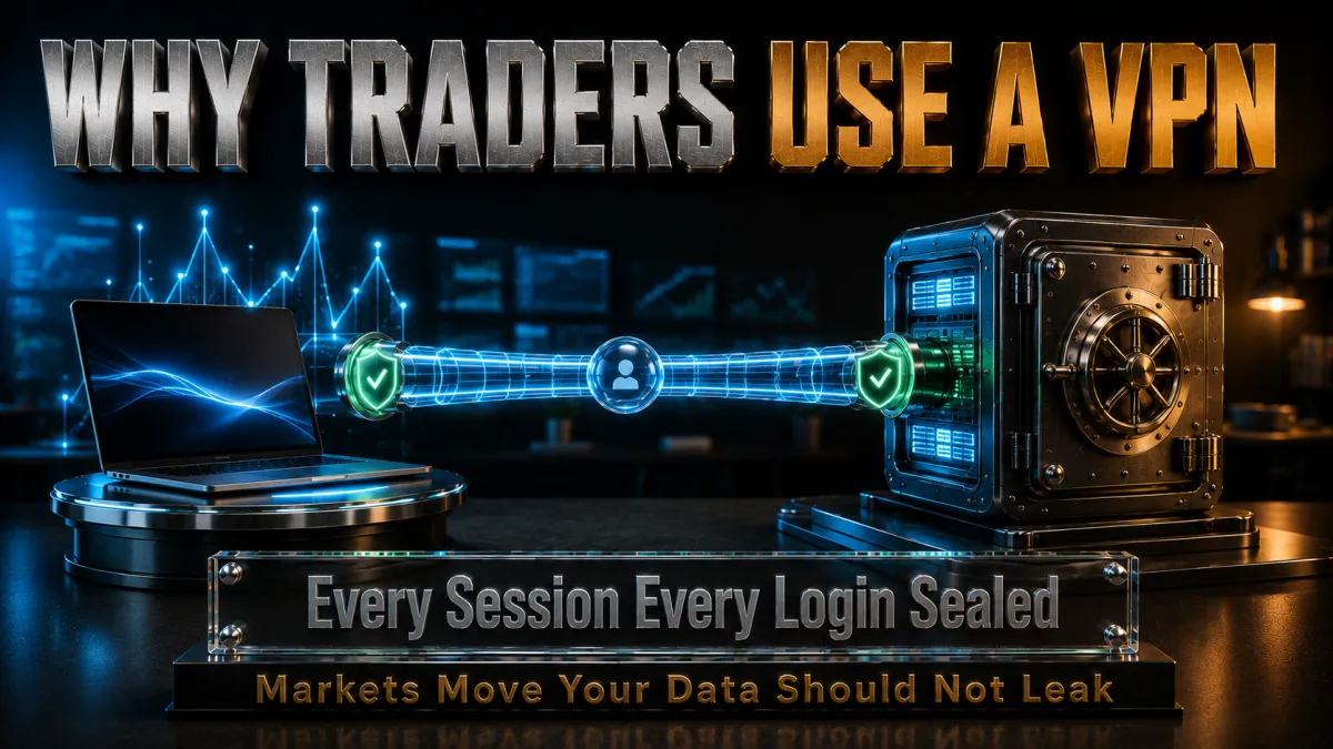 Why crypto traders use a VPN: every session and login travels sealed