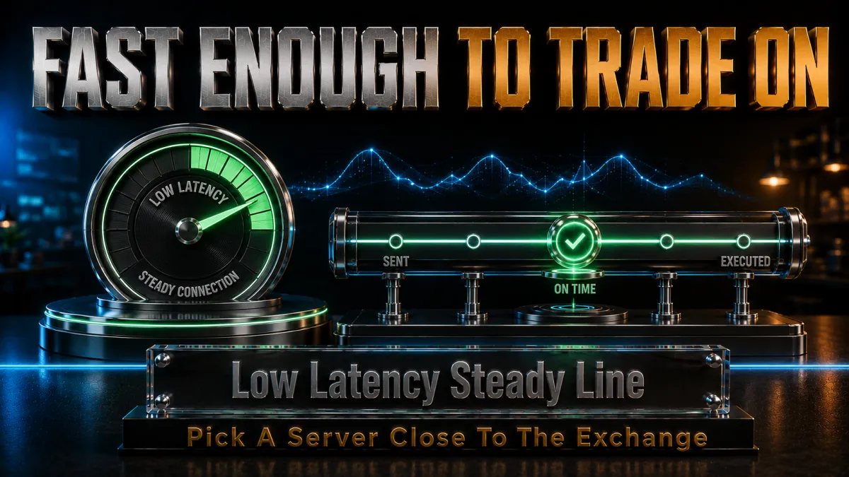 Speed and latency for active trading: low latency and a steady line