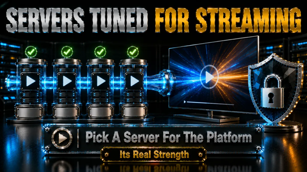 CyberGhost streaming: pick a server tuned for the platform, its real strength