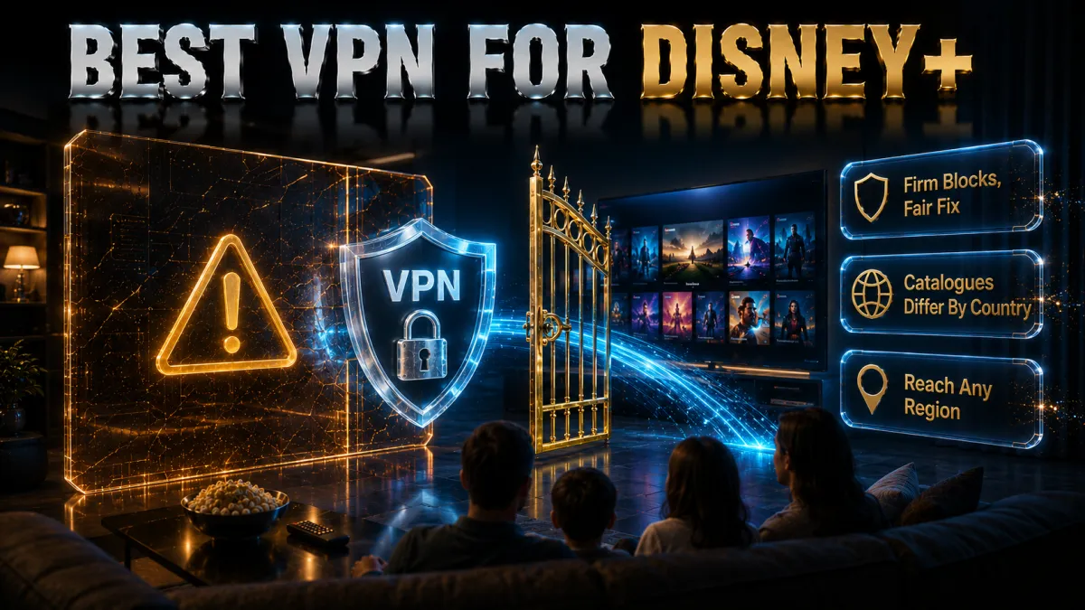 Best VPN for Disney Plus: firm blocks, fair fix, reach any region