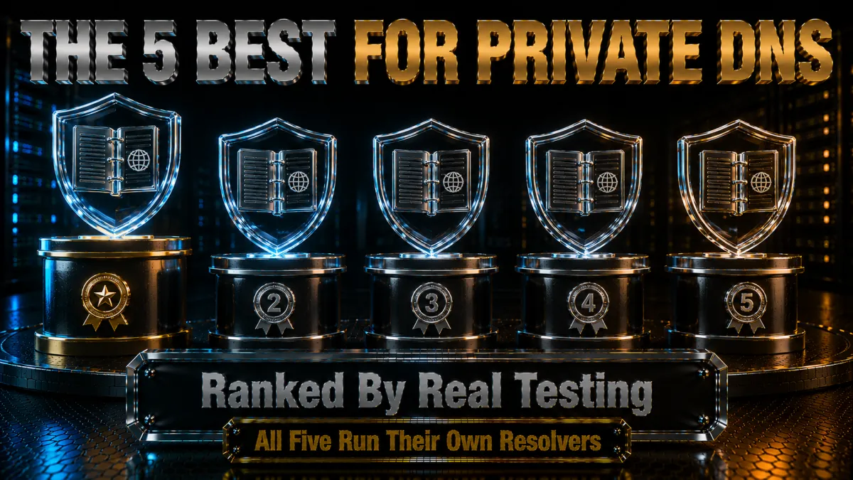 The five best VPNs for private DNS ranked by real testing, all five run their own resolvers