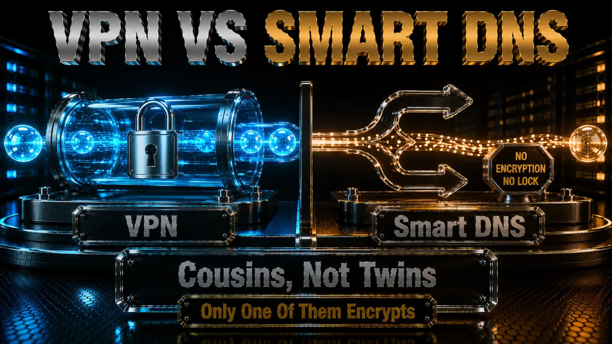 VPN versus Smart DNS: cousins not twins, only one of them encrypts