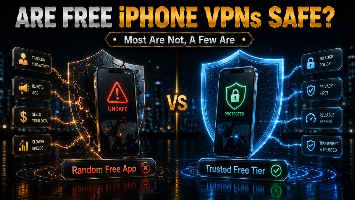 Are free iPhone VPNs safe: most are not, a few are