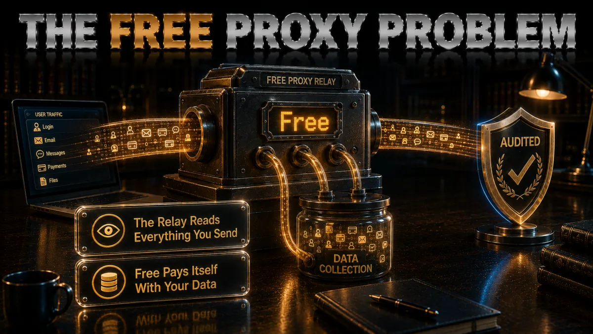 The free proxy problem: the relay reads everything you send