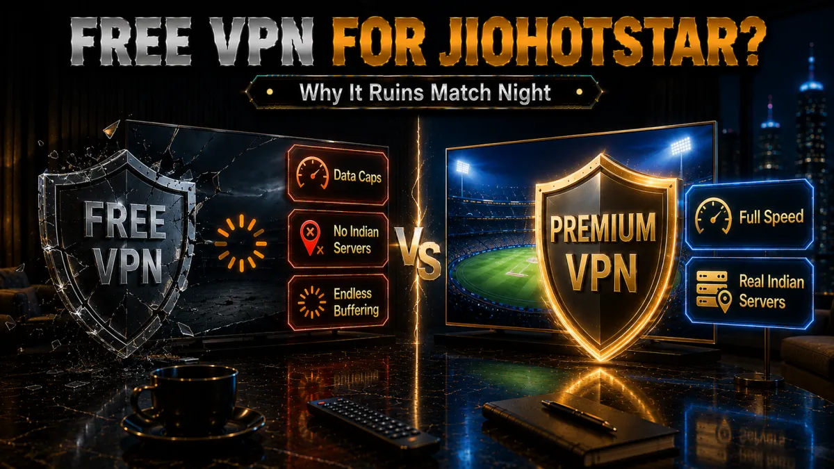 Free VPN for JioHotstar: why it ruins match night