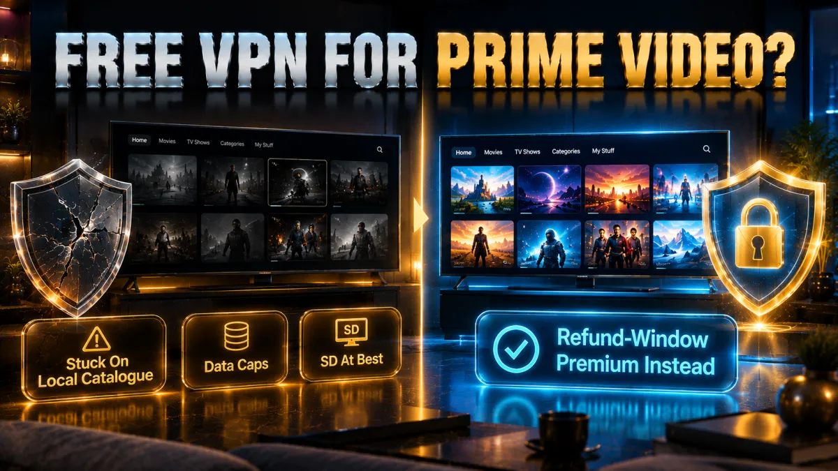 Free VPN for Prime Video: stuck on the local catalogue