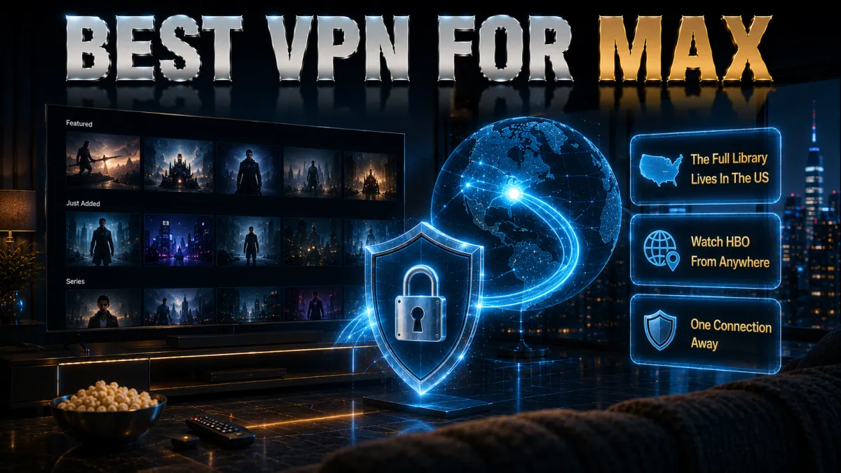 Best VPN for Max: the full HBO library lives in the US, one connection away