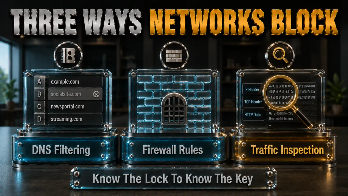 How WiFi blocking works: DNS filtering, firewall rules and traffic inspection