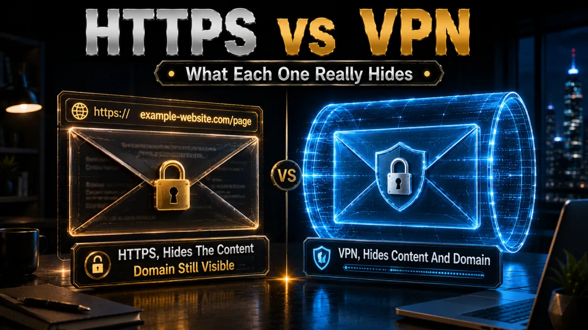 HTTPS vs VPN: what each one really hides from your ISP