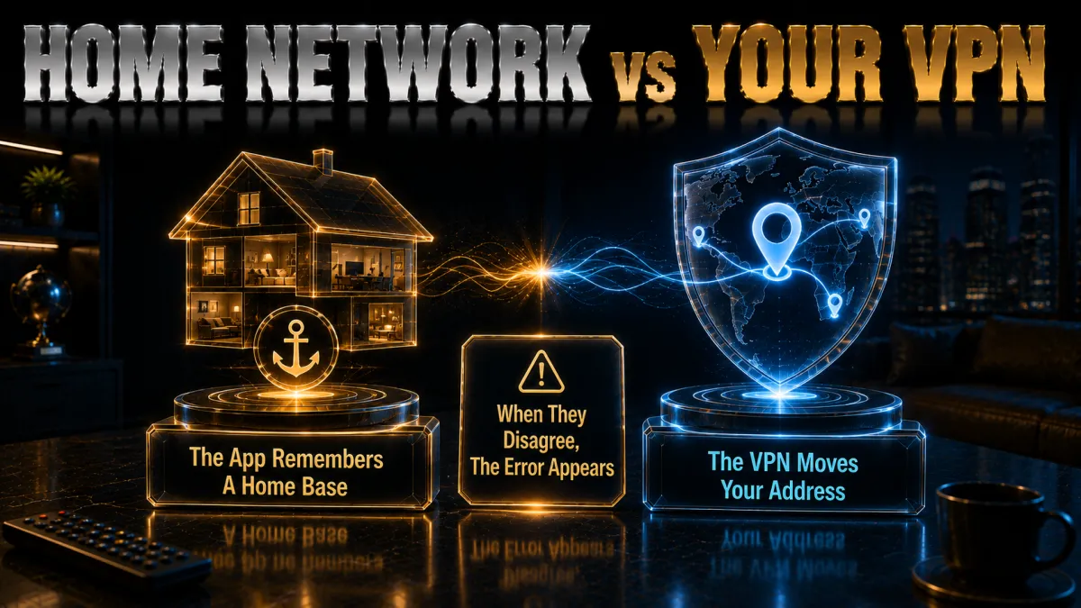 Hulu home network feature vs your VPN: when they disagree the error appears