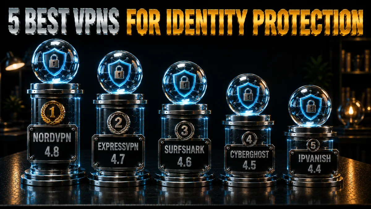 The five best VPNs for identity protection in 2026, ranked by real testing
