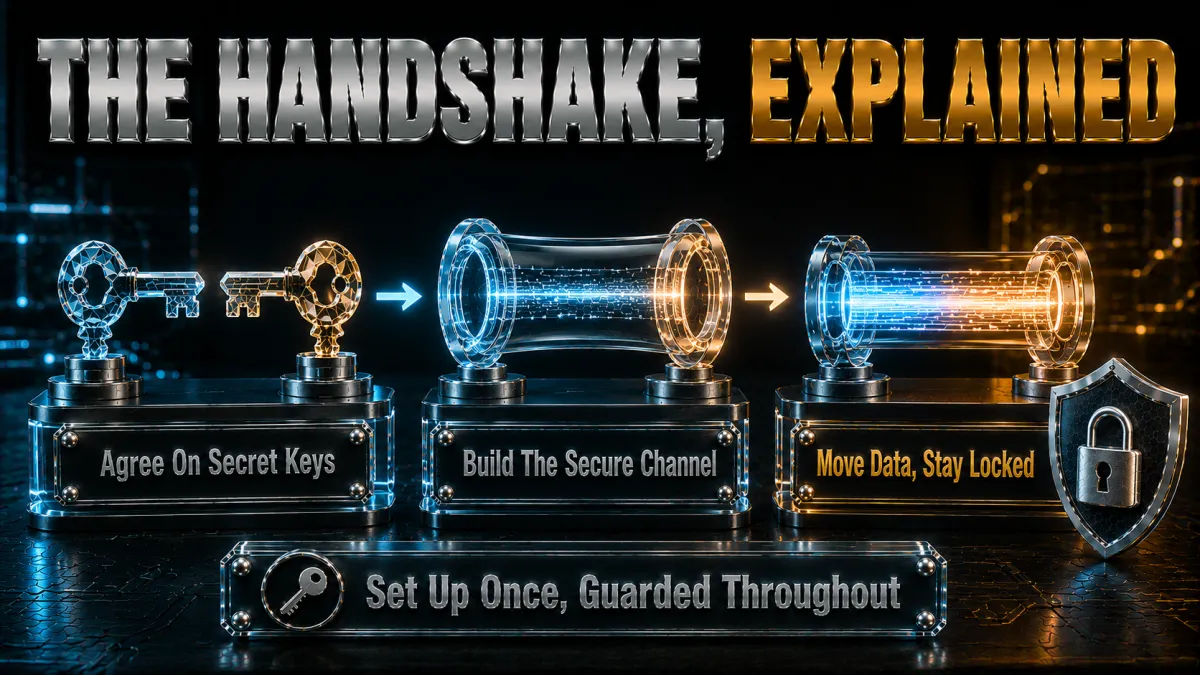 How IKEv2 works in plain language: agree on keys, build the channel, move data locked