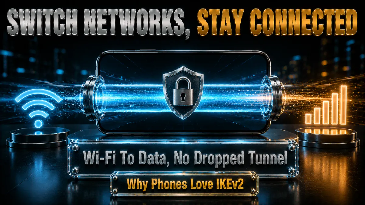 Why phones love IKEv2: switch from Wi-Fi to mobile data without dropping the tunnel