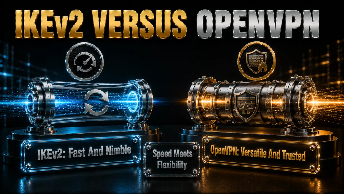 IKEv2 vs OpenVPN: fast and nimble versus versatile and firewall-friendly