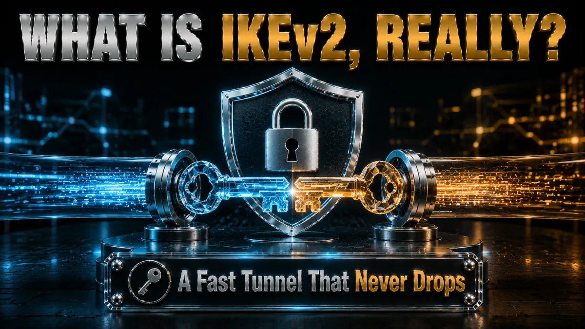What IKEv2 actually is: a fast VPN tunnel that reconnects instantly and never drops