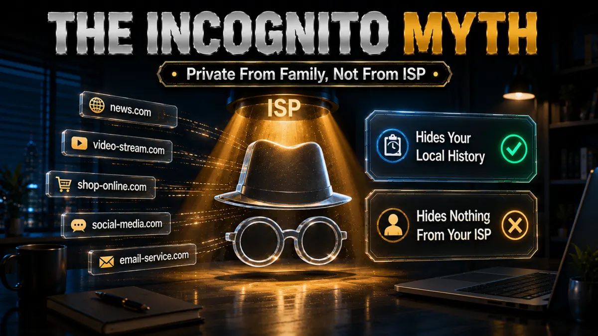 The Incognito myth: private from family, not from your ISP