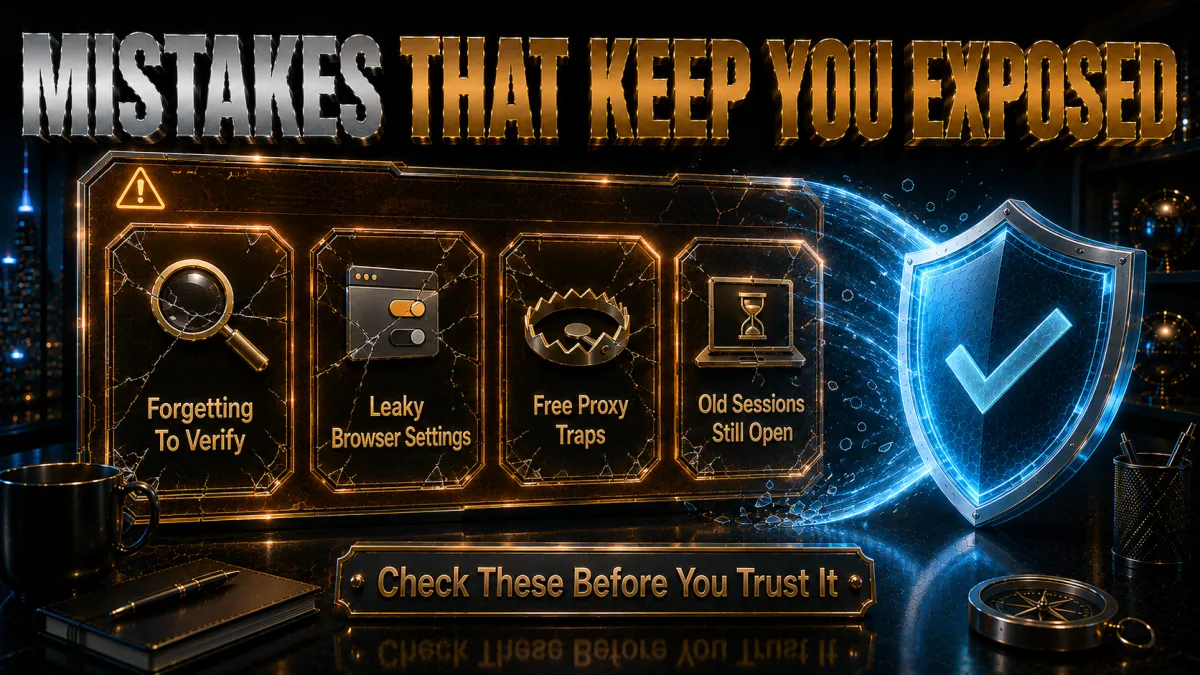 IP changing mistakes that keep you exposed