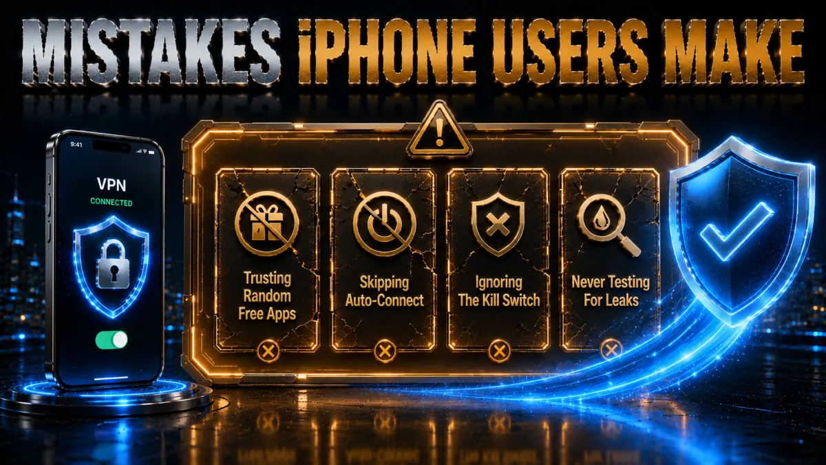 Common mistakes iPhone VPN users make