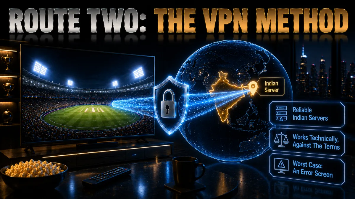 The VPN method for IPL: reliable Indian servers, works technically, against the terms