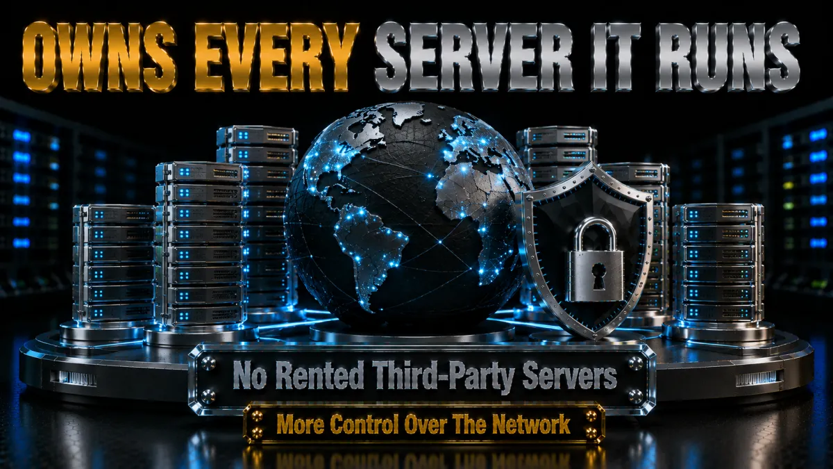 IPVanish server network: owns every server it runs, no rented third-party servers