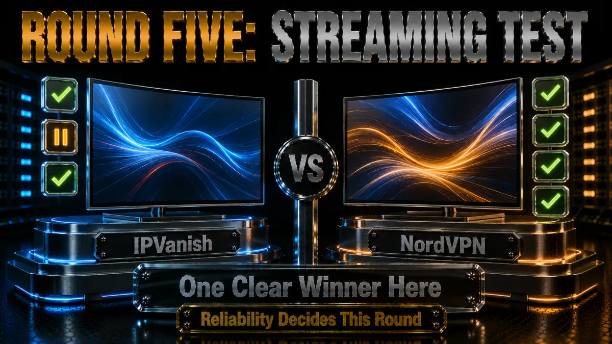 Round five streaming test: one clear winner on reliability