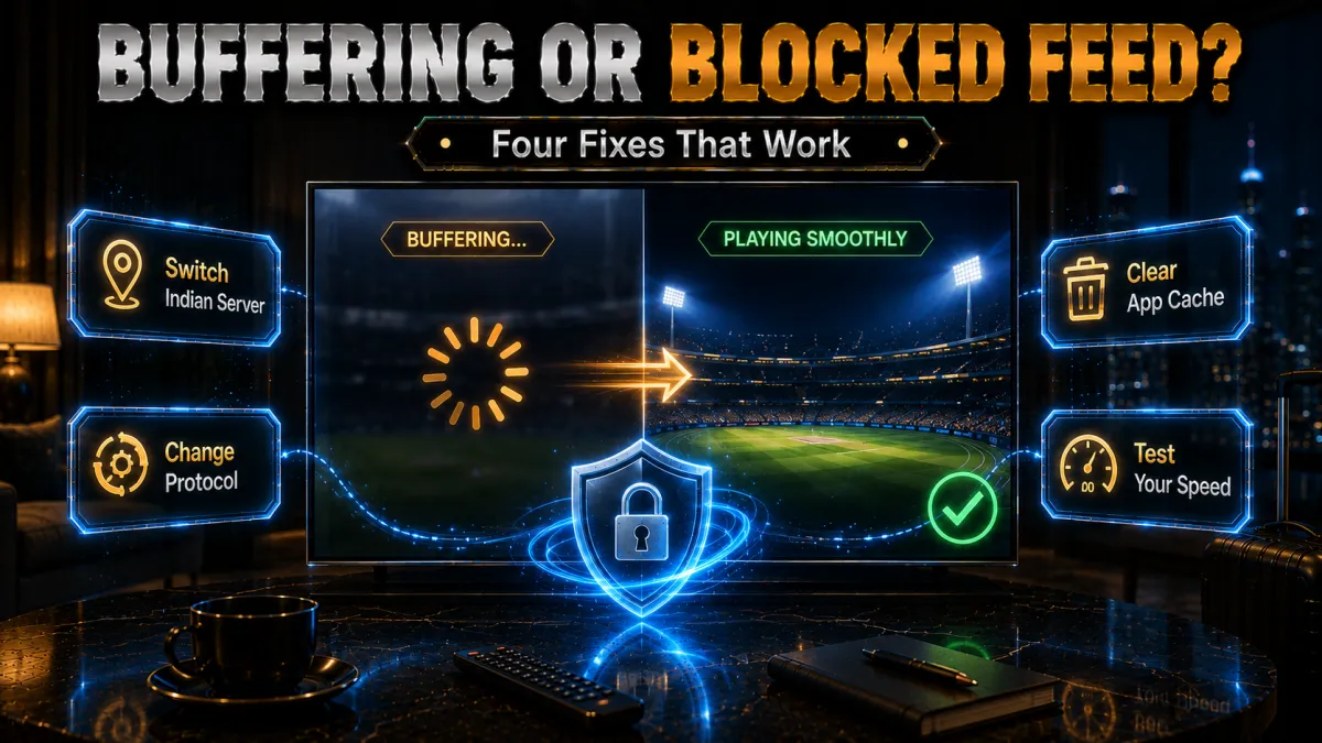 Fixing JioHotstar buffering and blocked feeds: four fixes that work
