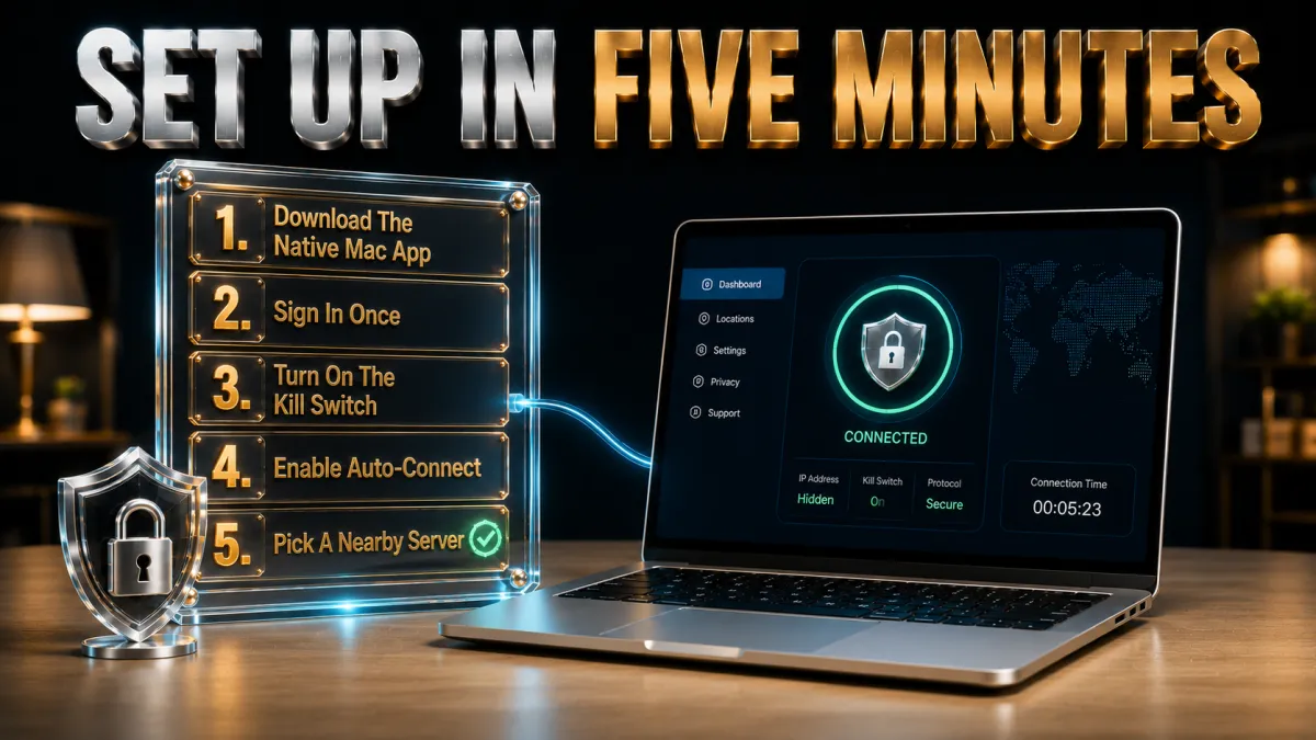Setting up a VPN on a MacBook in five steps
