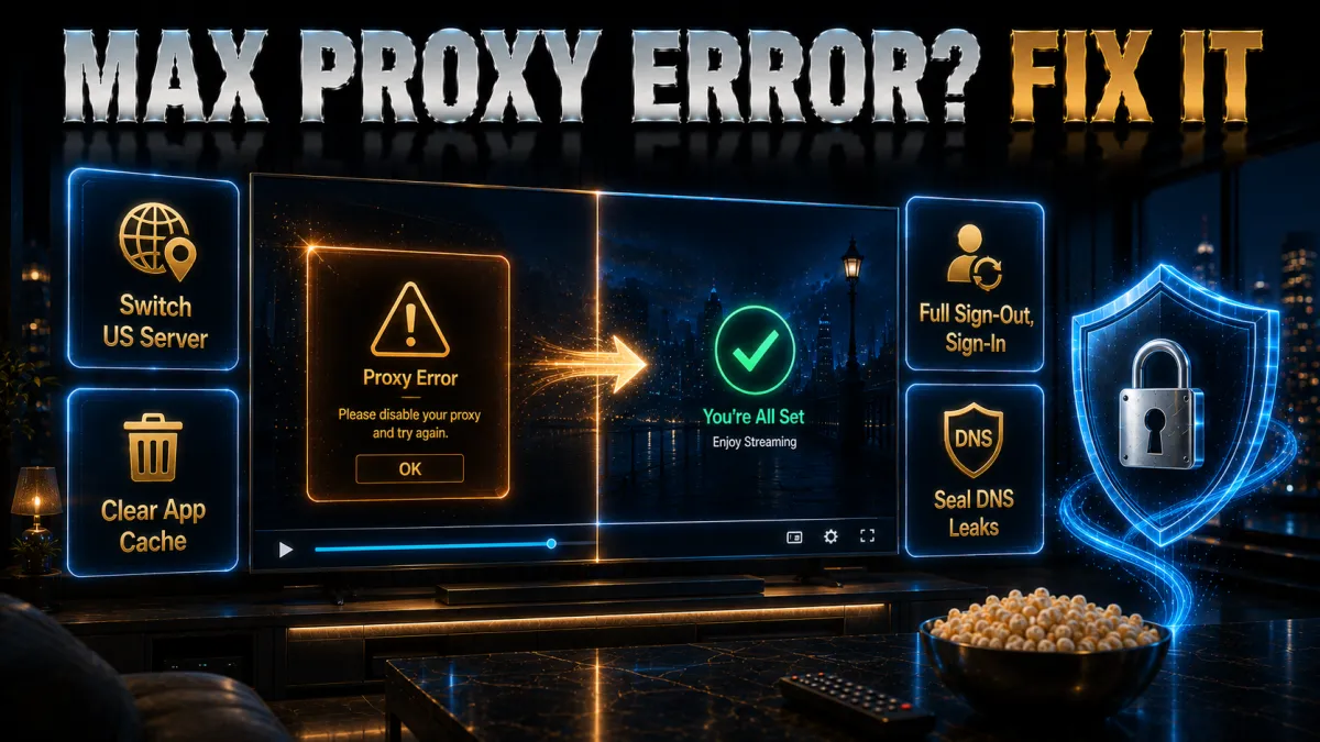 Fixing the Max proxy error: four fixes that work