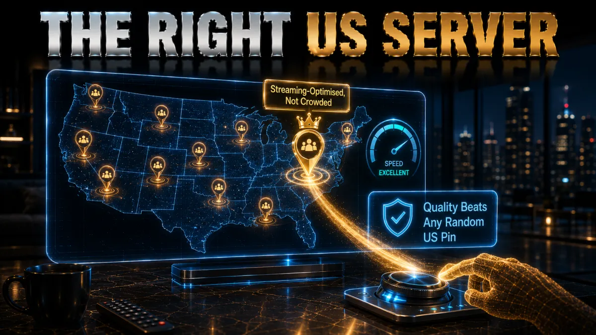 Connecting to a US server the right way for Max: streaming optimised, not crowded