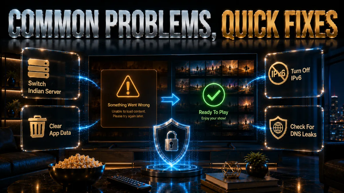Common Netflix India VPN problems and quick fixes