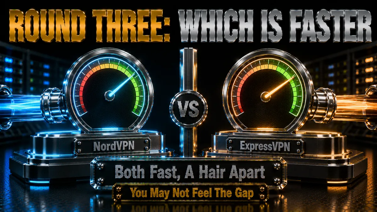 Round three which is faster: both fast and only a hair apart, you may not feel the gap