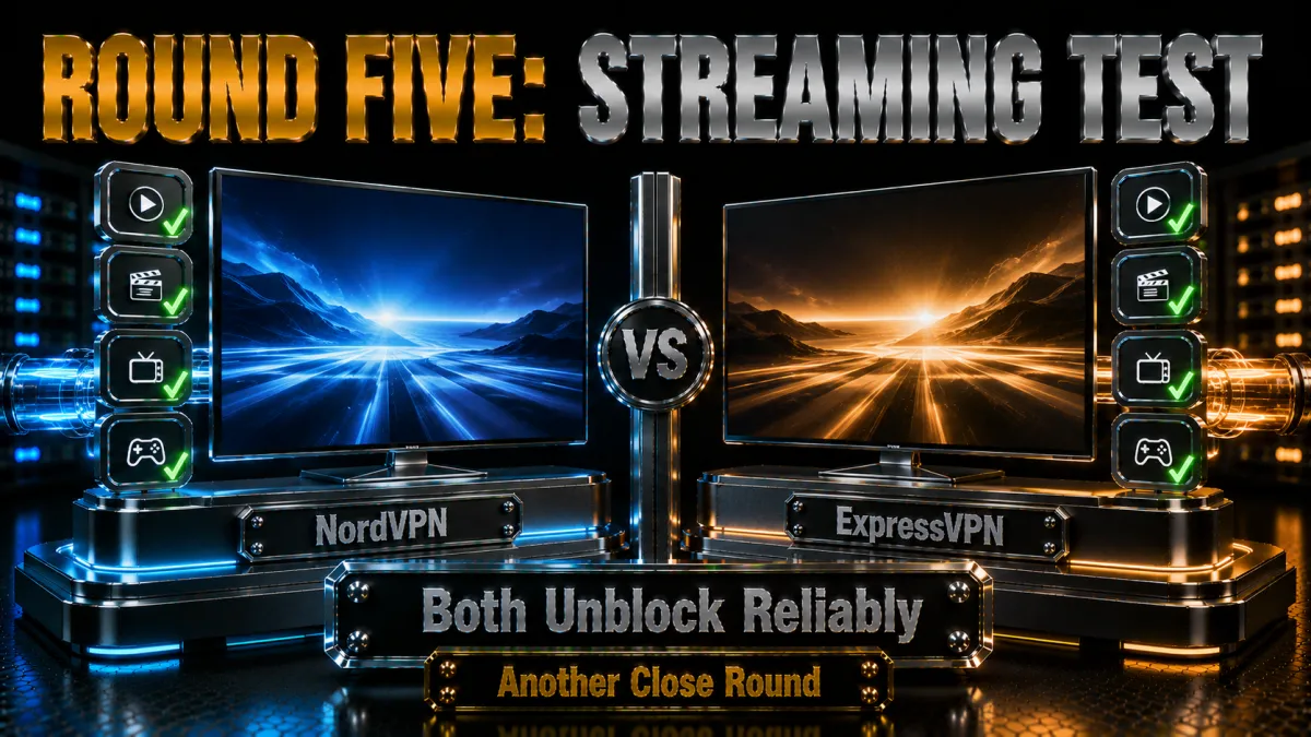 Round five streaming test: both unblock the major platforms reliably, another close round