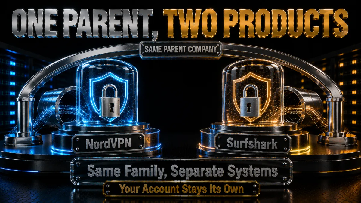 One parent two products: same family but separate systems and your account stays its own