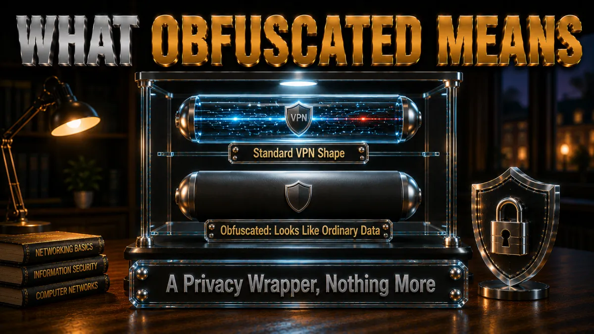 What obfuscated traffic means: a privacy wrapper that looks like ordinary data