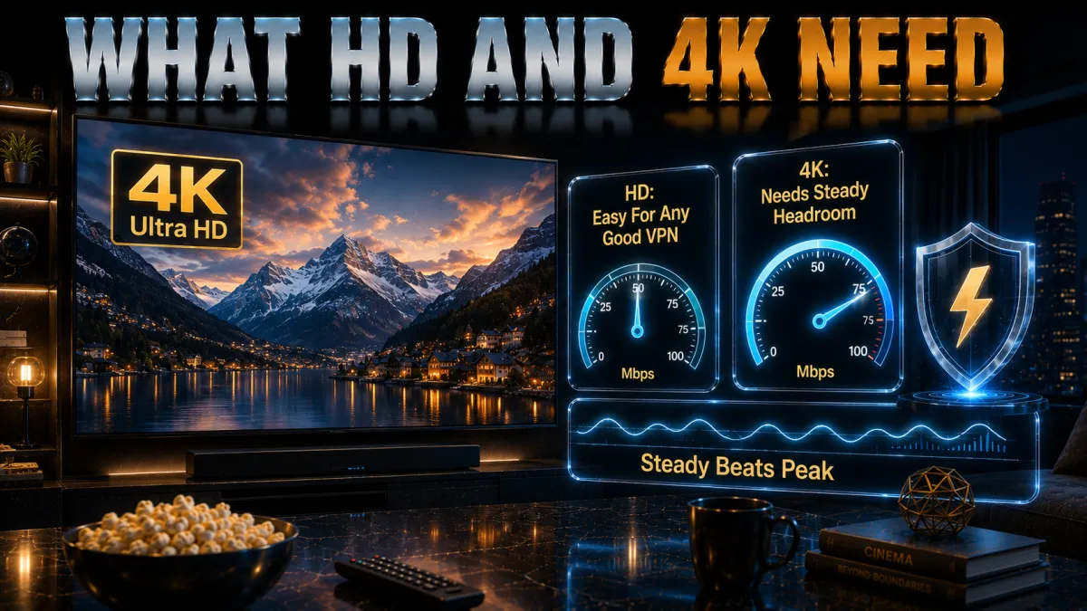 Prime Video speed needs: HD is easy, 4K needs steady headroom