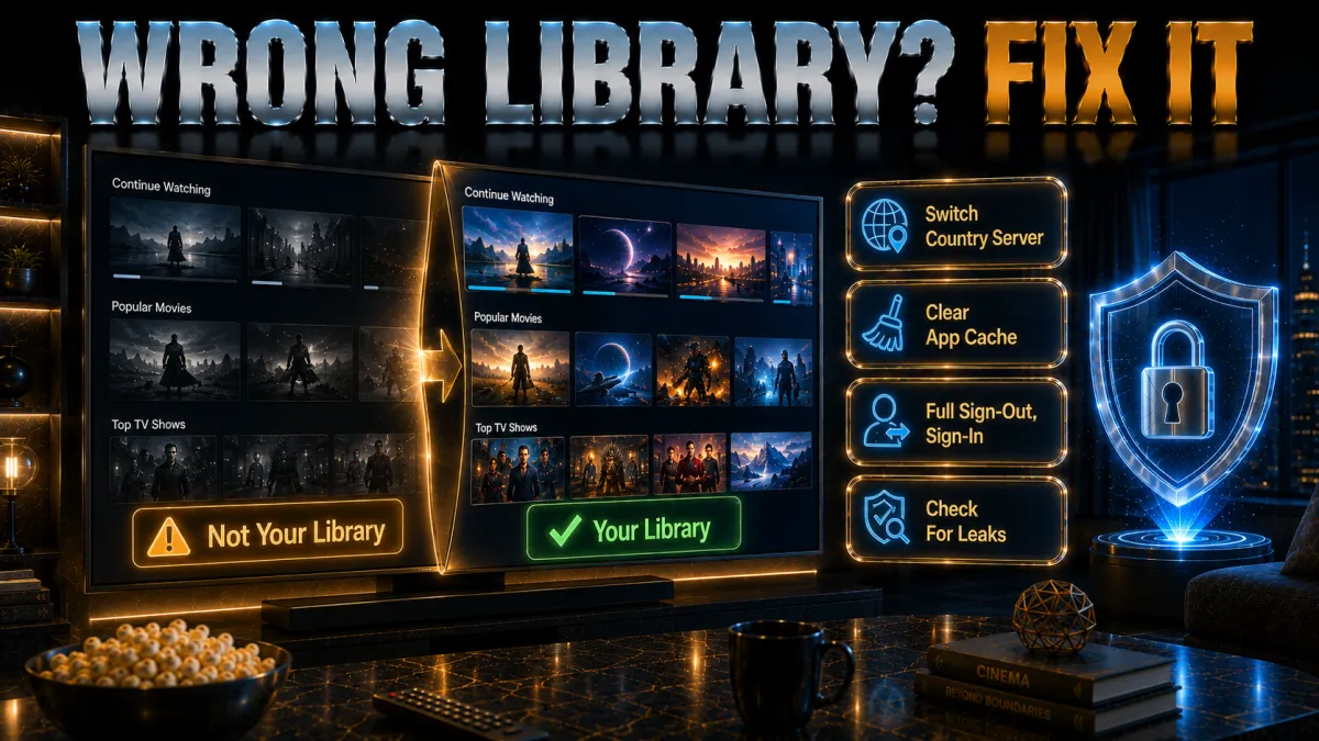 Fixing the Prime Video wrong library or proxy error