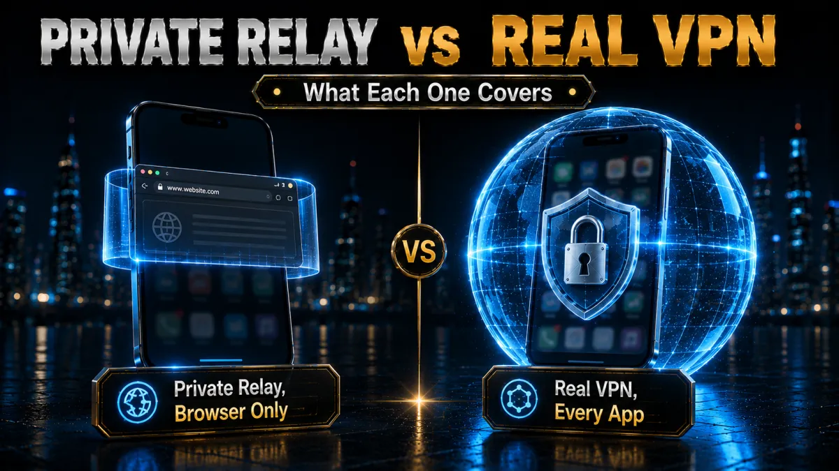 iCloud Private Relay vs a real VPN: what each one covers